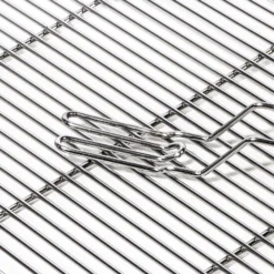 BBQ Grillrost Eckig 67x40cm aus Hochwertigem Edelstahl mit Handgriffen für Gasgrill, Kugelgrill usw.