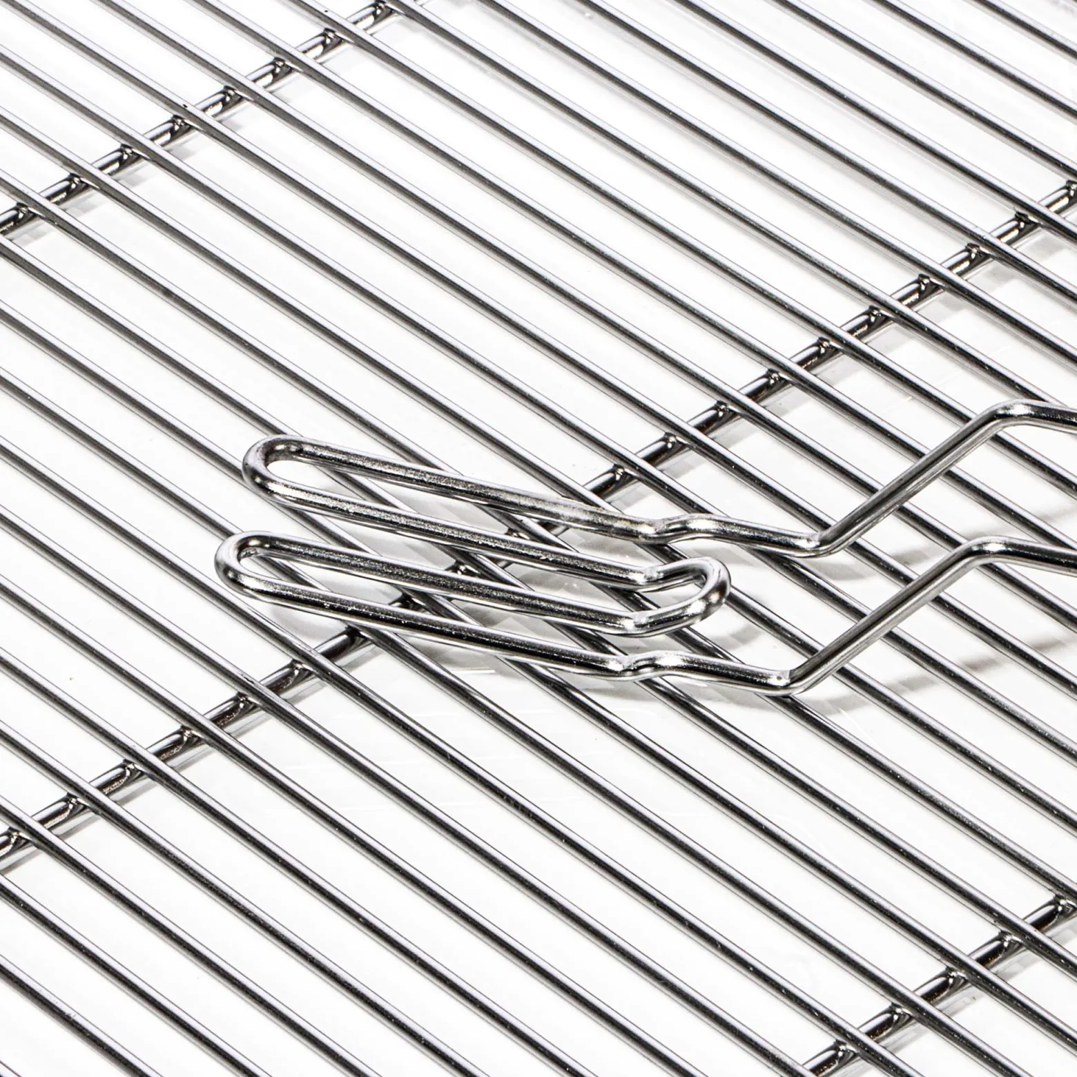 BBQ Grillrost Eckig 54x34cm aus Hochwertigem Edelstahl mit Handgriffen für Gasgrill, Kugelgrill usw.