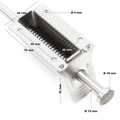 Boden-Türstopper Pedal Türstopper 93-118 mm Edelstahl Türfeststeller Türbremse