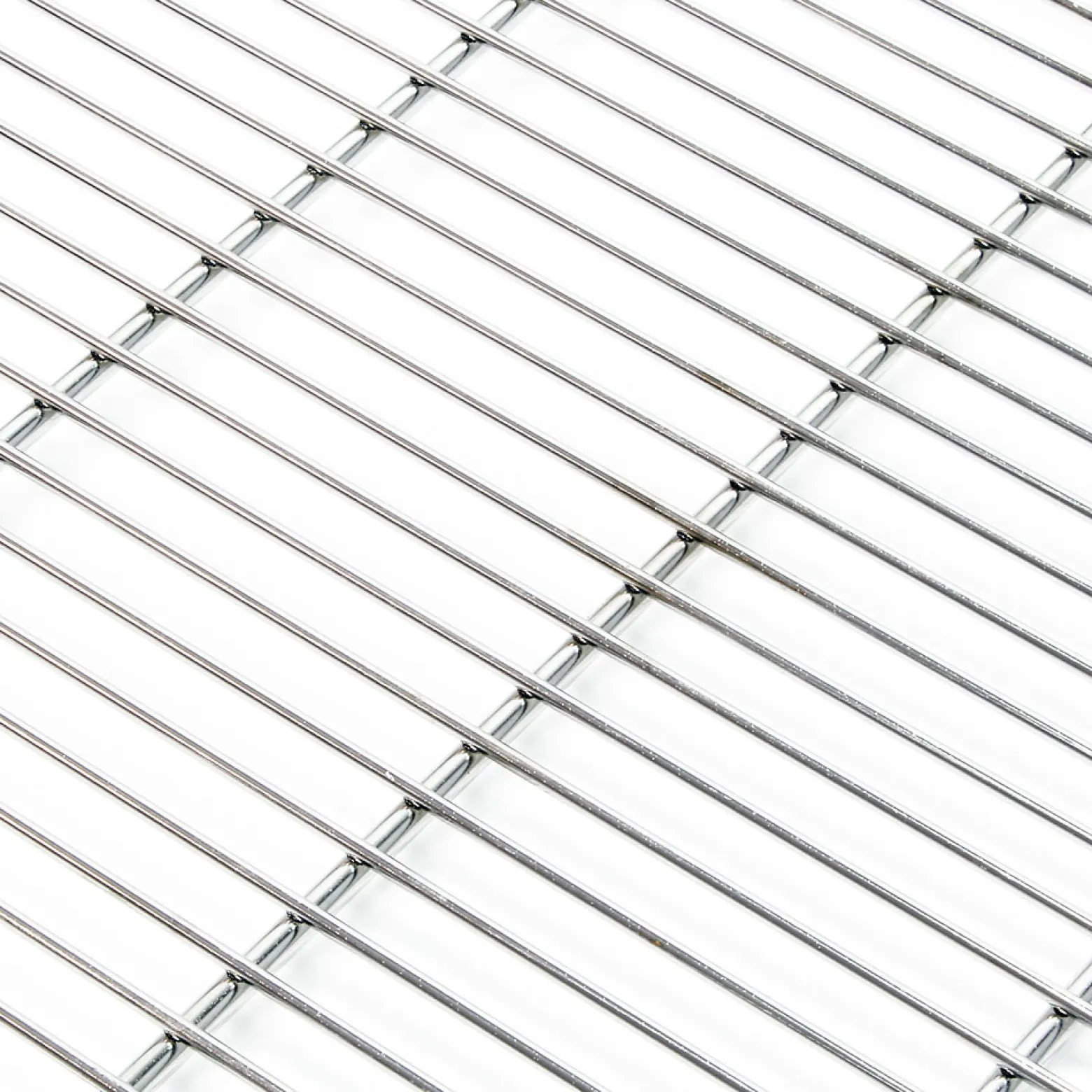 Edelstahl Grillrost eckig 58 x 30 cm rostfrei für Holzkohlegrill, Gasgrill und andere