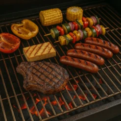 Edelstahl Grillrost eckig 58 x 30 cm rostfrei für Holzkohlegrill, Gasgrill und andere