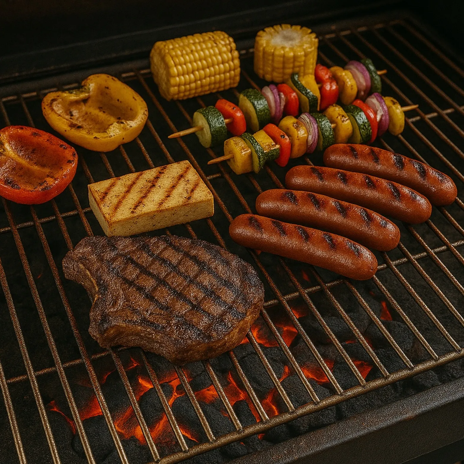 Edelstahl Grillrost eckig 58 x 30 cm rostfrei für Holzkohlegrill, Gasgrill und andere