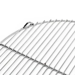 Edelstahl Grillrost rund 64,5 cm rostfrei für Holzkohlegrill, Gasgrill, Schwenkgrill