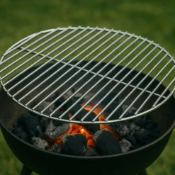 Edelstahl Grillrost rund Ø 80 cm rostfrei für Holzkohlegrill, Gasgrill, Schwenkgrill