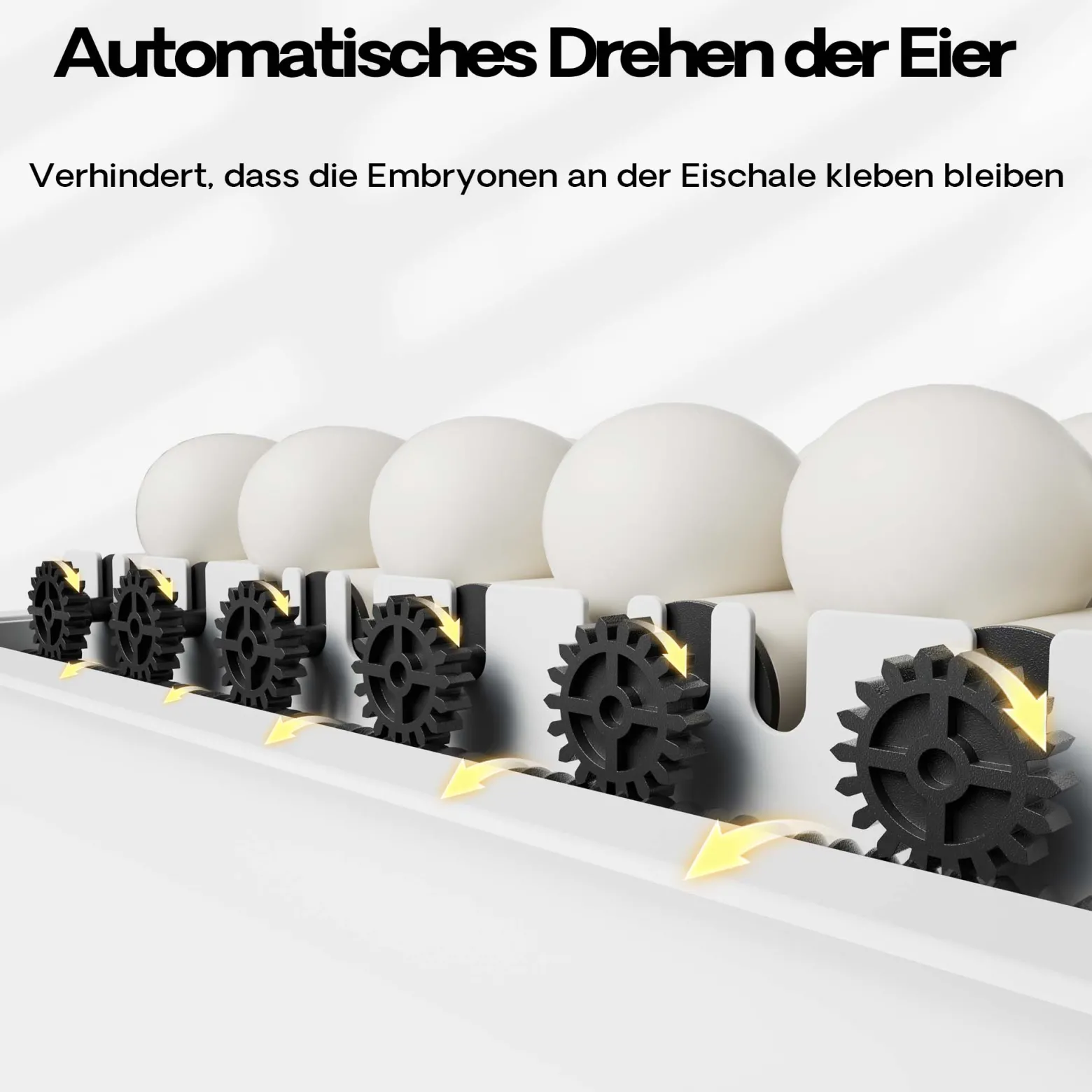 Fudajo Vollautomatischer Flächenbrüter für 128 Eier, Inkubator 110 W mit Wendesystem, Brutautomat mit Temperatursteuerung und Feuchtigskeitsregulierung, Brutkasten zum Eier ausbrüten