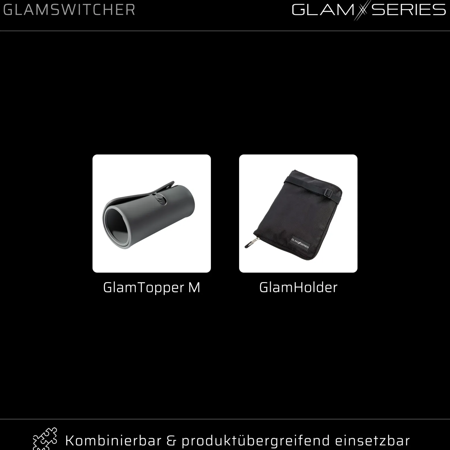 GlamSeries GlamSwitcher Trolley & Rucksack in einem, Kosmetikkoffer mit 5x Pouches, Make-Up Artist Koffer mit Hitzeschutzfach, Organizer für Visagisten, Friseure