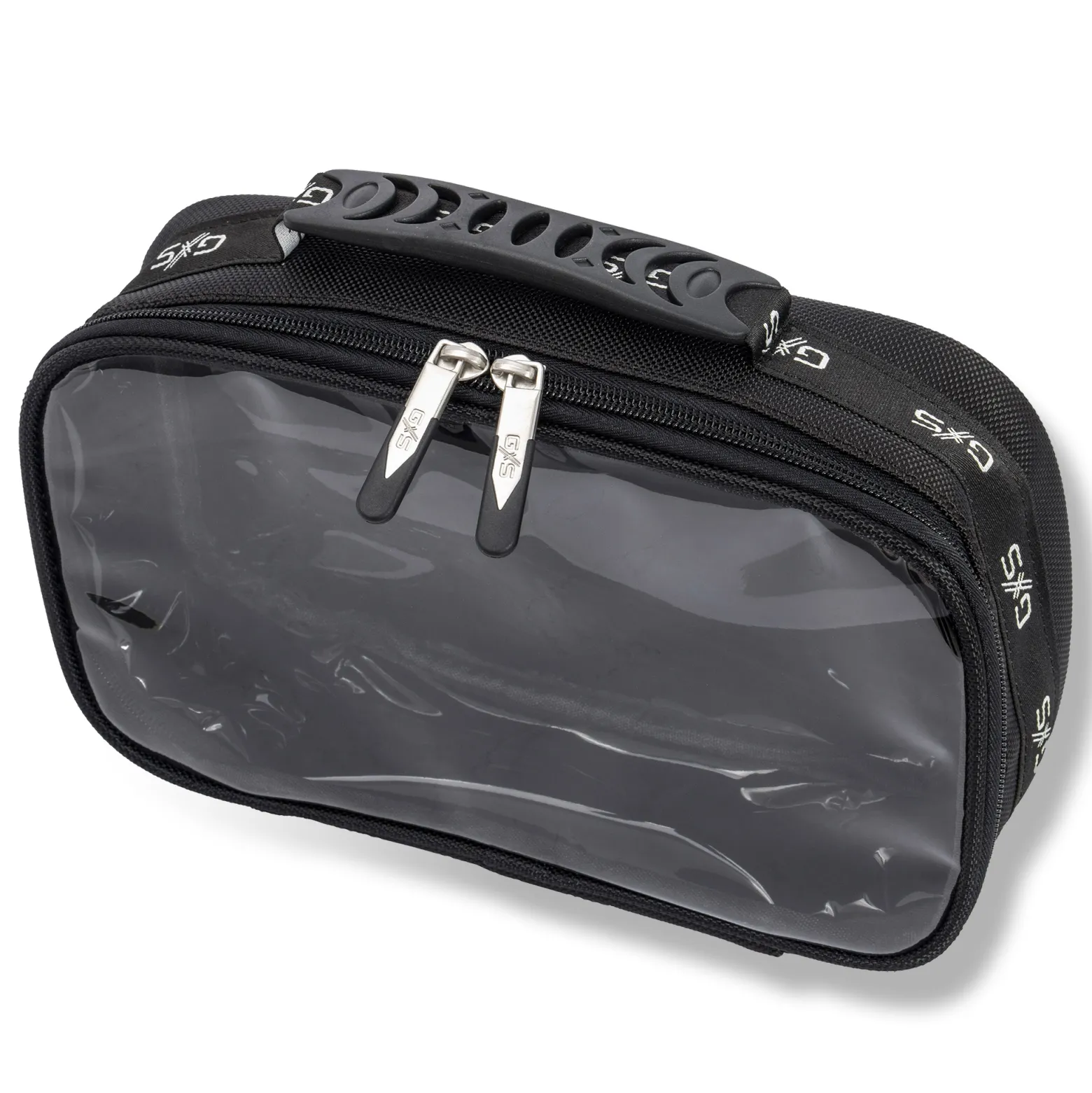 GlamSeries GlamTraveler Pouch Taschen Inlay 270 x 165 x 75 mm, PVC-beschichtete Make Up Tasche mit transparentem Deckel
