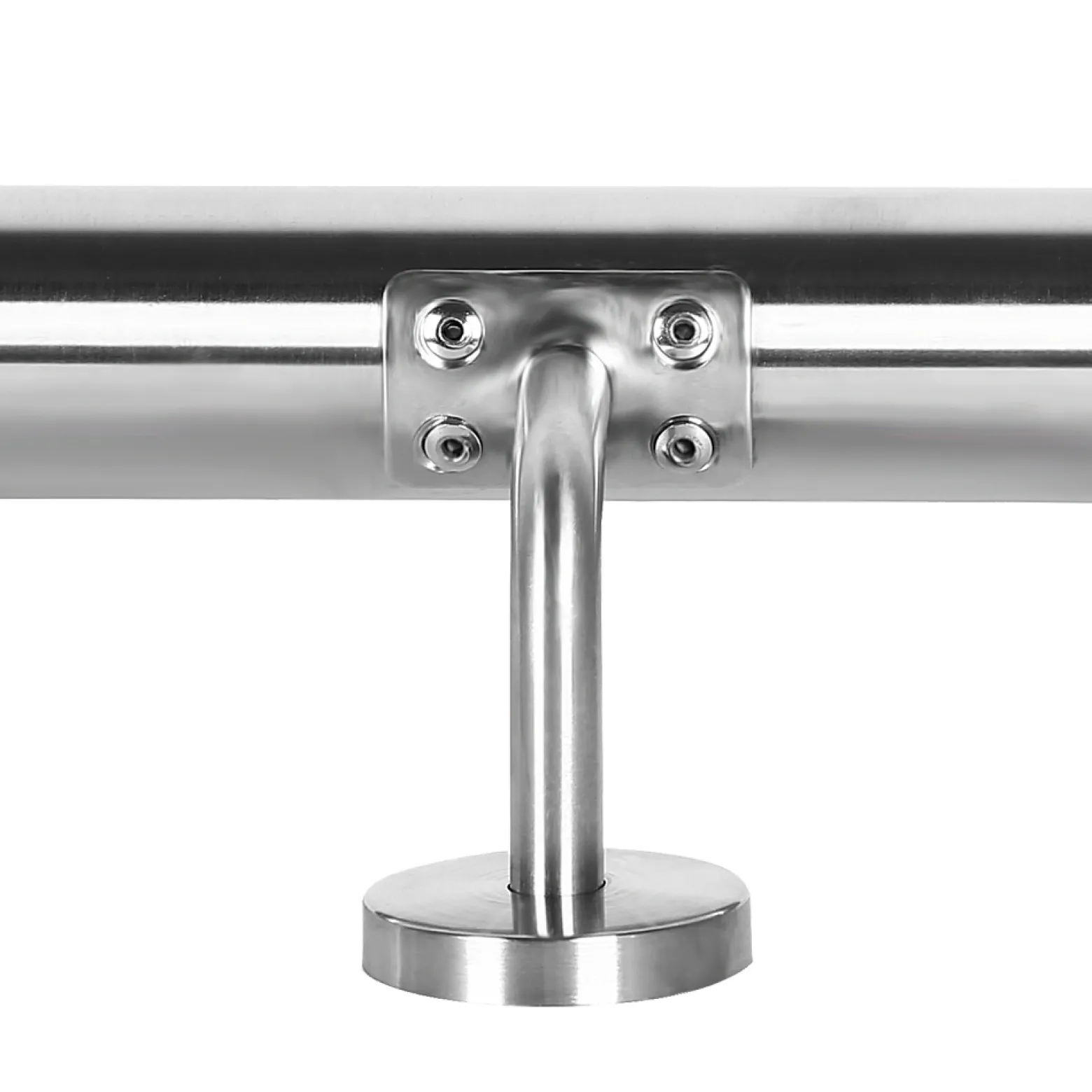 Handlaufset Wandhalter Handlauf 130cm Halter Treppe Haltegriff Edelstahl V2A