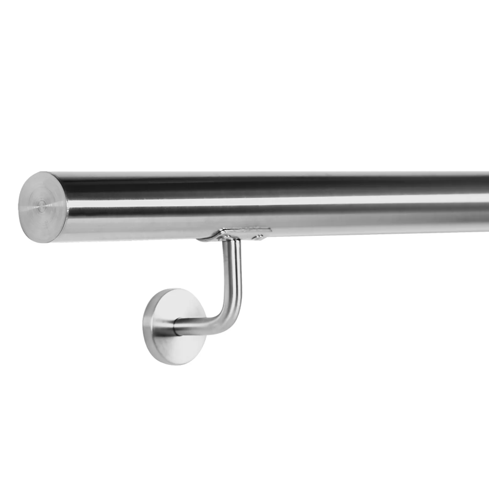 Handlauf Treppe 80cm, Handlaufset Edelstahl V2A, Haltegriff Treppe, Wandhalter