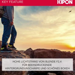 Kipon Iberit 75mm F2,4 Vollformat Objektiv – kompatibel mit Fuji X – Fotoobjektiv 75 mm Brennweite, APS-C Sensoren, robustes Gehäuse