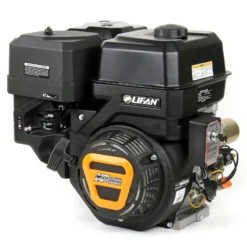 LIFAN KP460E E-Start Benzinmotor mit 15,6 PS Einzylinder für Rüttelplatten und Baumaschinen, luftgekühlter 4-Takt Motor mit 25,4 mm Kurbelwelle, OHV-Ventilsteuerung & 459 cc Hubraum
