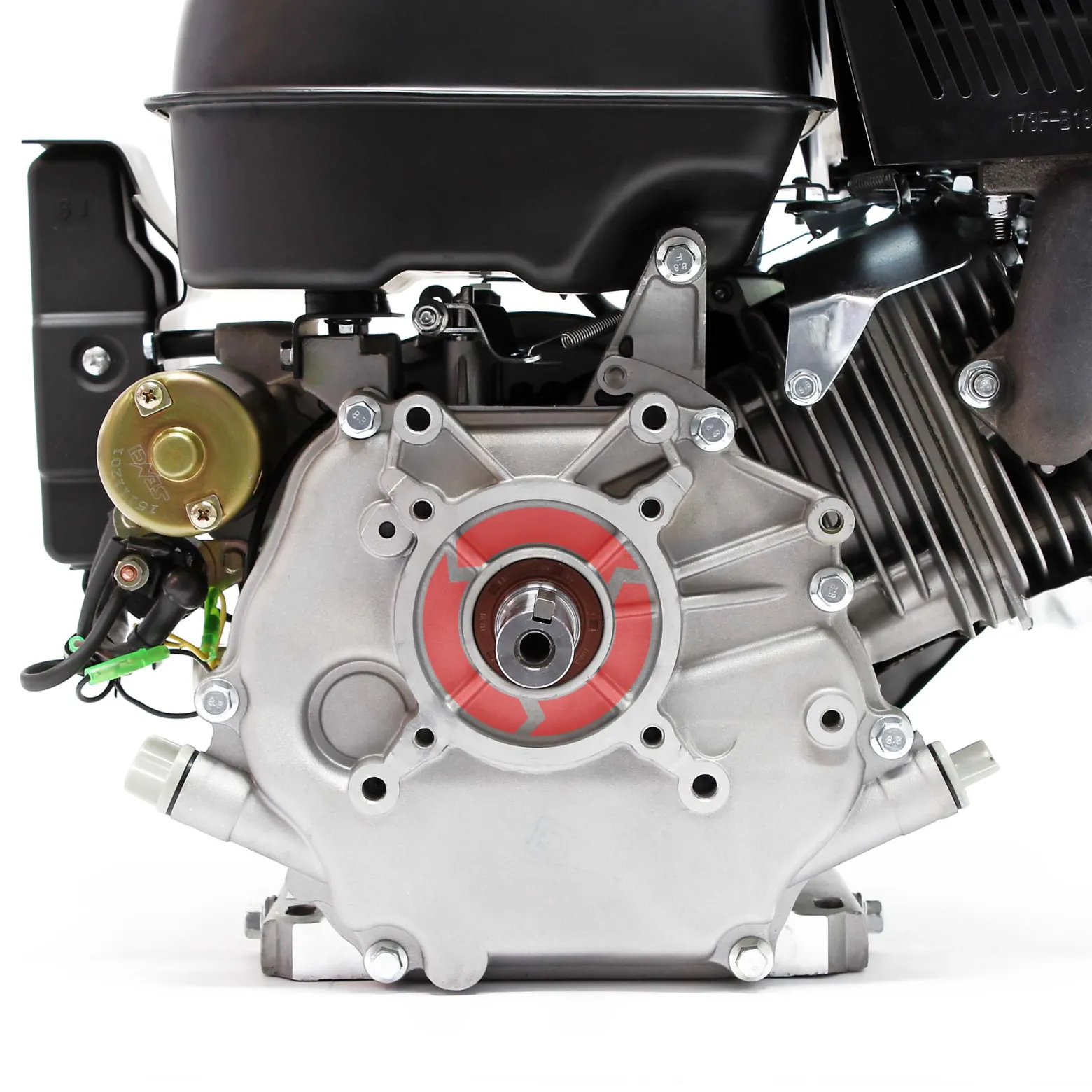 LIFAN 177 6,6 kW (9 PS) Einzylinder Benzinmotor mit Seilzug- und E-Start für Kleinmaschinen & Karts, luftgekühlter 4-Takt Motor mit 25,4 mm Kurbelwelle, OHV-Ventilsteuerung & 270 cc Hubraum