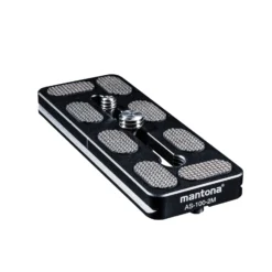 Mantona AS-100-2M Schnellwechselplatte Arca-Swiss kompatibel 100 x 38 mm Aluminium mit 1/4