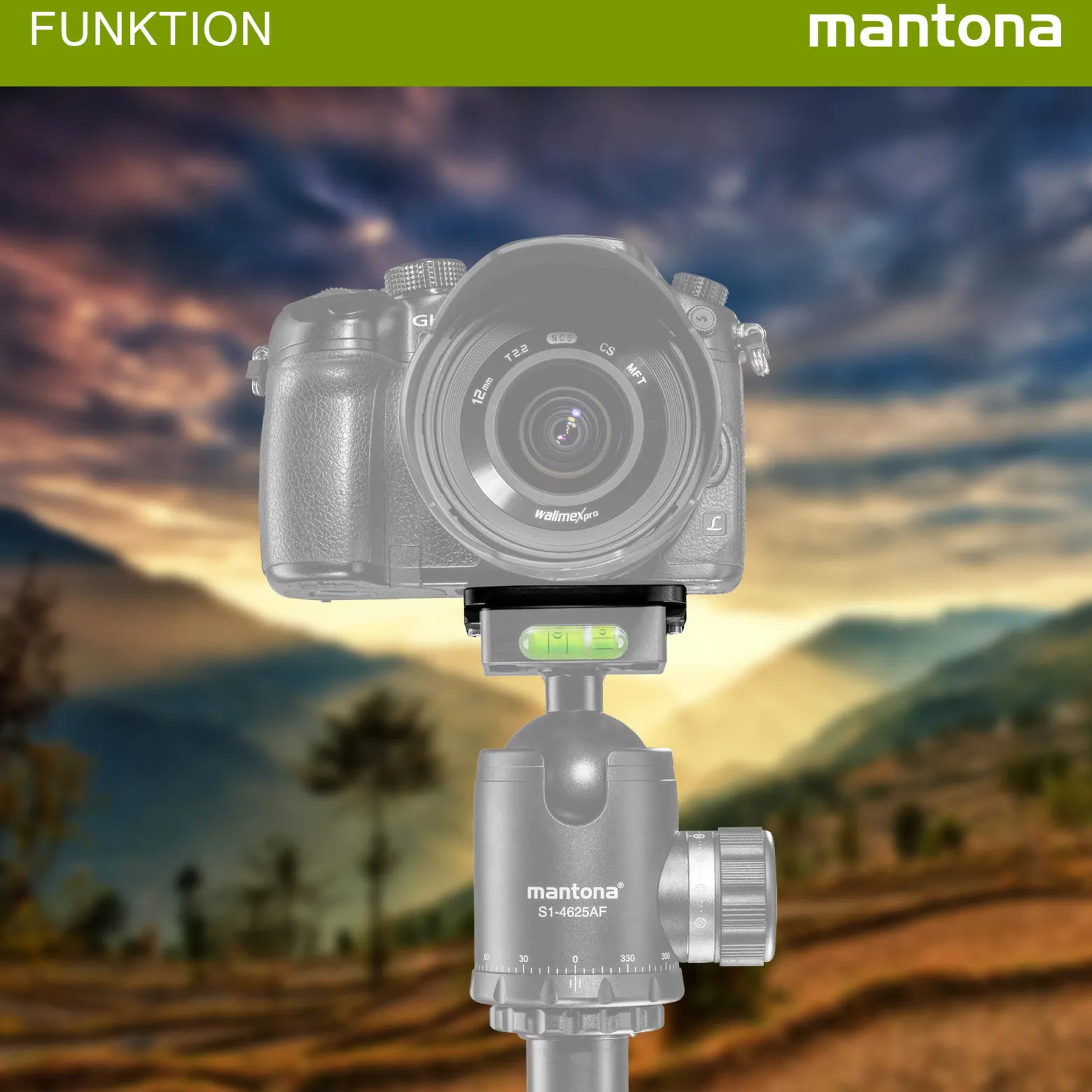 Mantona AS-60-1S Schnellwechselplatte Arca-Swiss kompatibel 60 x 38 mm Aluminium mit 1/4" Schraube Gummipuffern