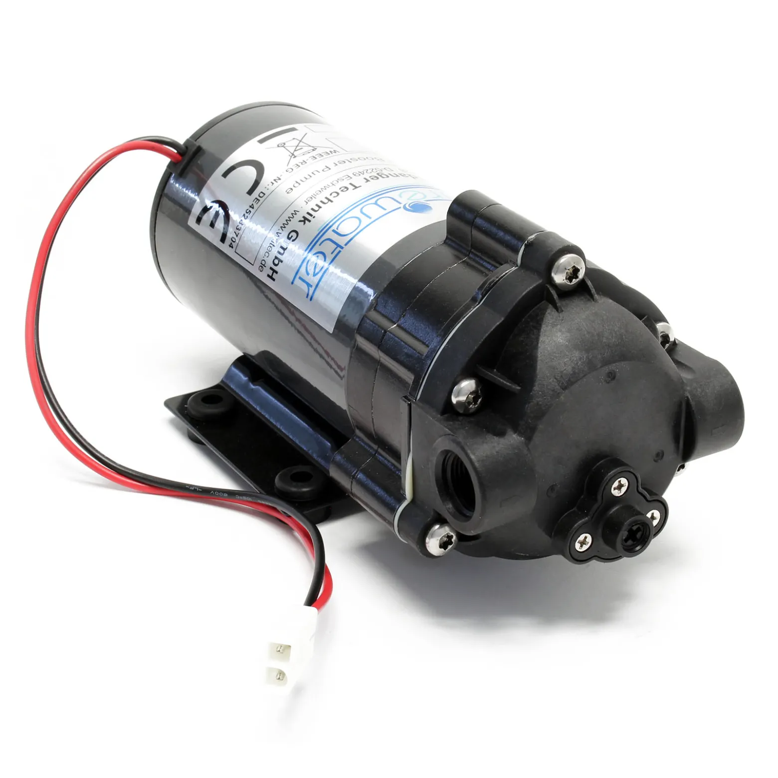 Naturewater Druckerhöhungspumpe 300 GPD (1135 l), Booster Pumpe 68 W für Umkehrosmoseanlage, Wasser Eingangsdruck 2 bar auf Ausgangsdruck 5 bar