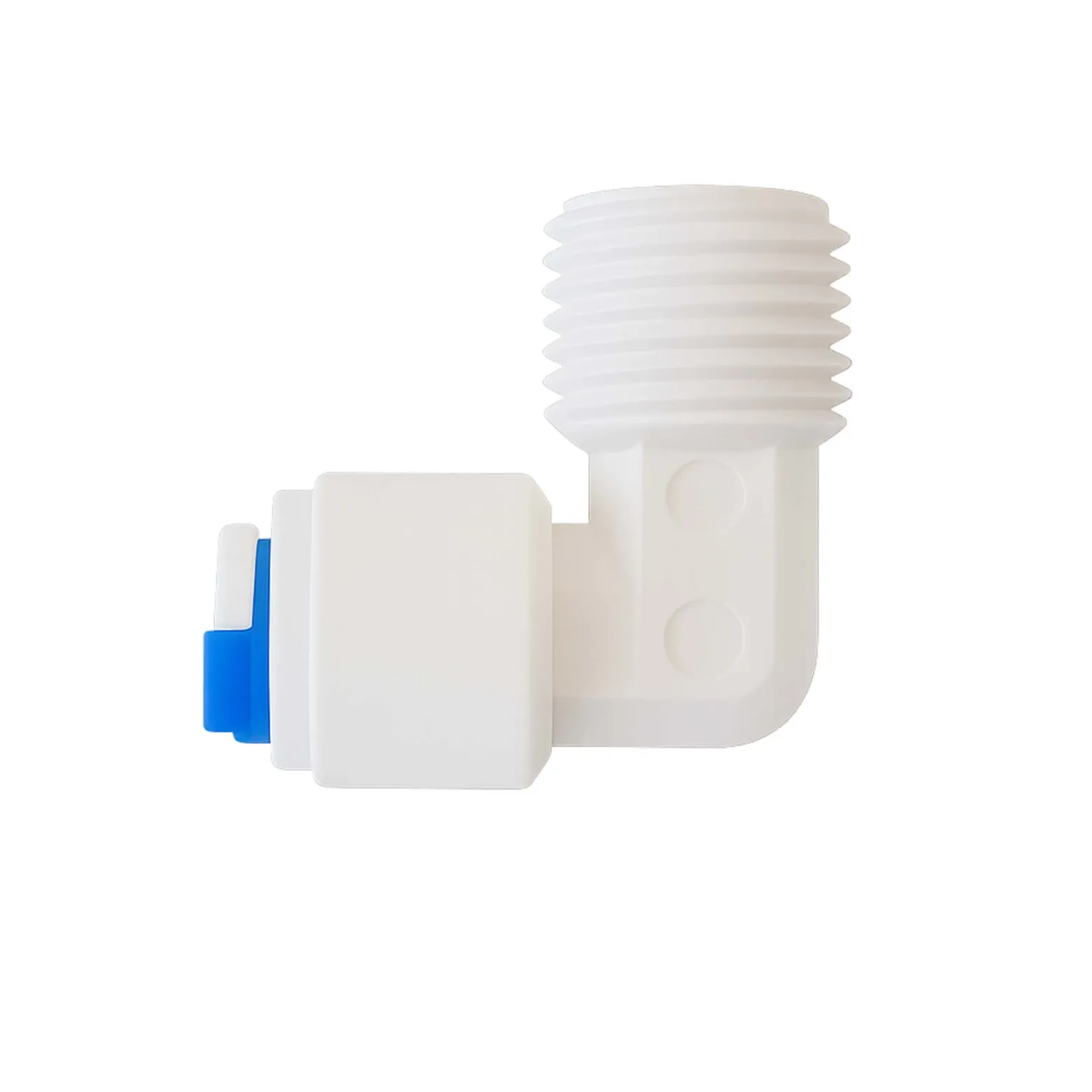 Naturewater 90° Jaco Fitting für Schlauch 6,35 mm (1/4") und mit 13,12 mm (1/4") AG, für Trinkwasser Ultrafiltration Mikrofilter Umkehrosmose (RO)