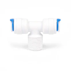 Naturewater Jaco T Fitting für Schlauch Naturewater Jaco-T-Fitting 2x 10 mm, 12,91 mm (1/4") Außengewinde Anschlüssen für Trinkwasser Ultrafiltration Mikrofilter Umkehrosmose