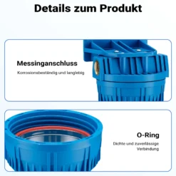 Naturewater NW-BR10A 1 Stufen Wasserfilter, 5 µ, 26,16 mm (3/4
