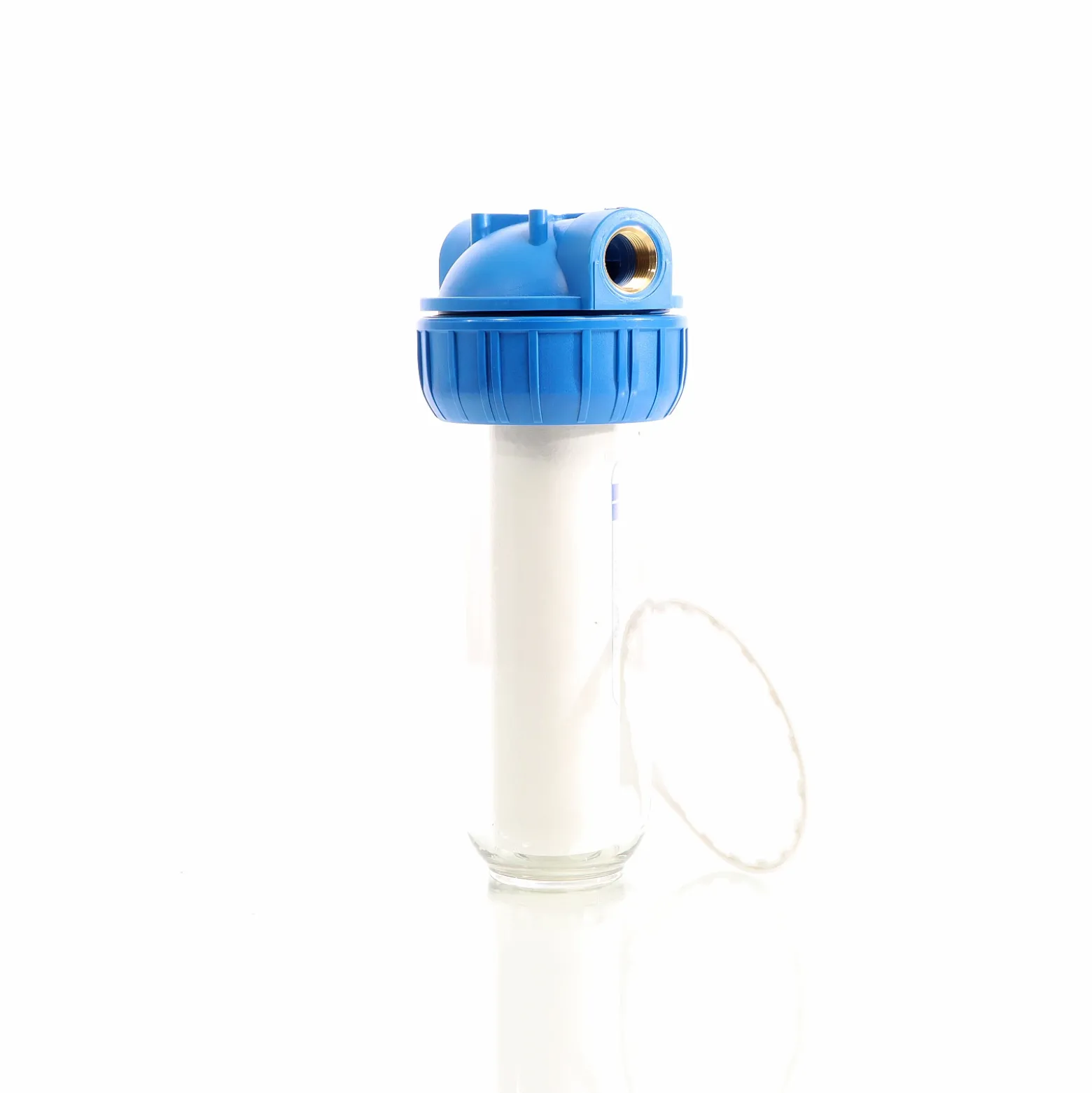 Naturewater NW-BR10B-S 1 Stufen Wasserfilter, 5 µ, 26,16 mm (3/4") Filtereinsatz, Ø60 mm PP Kartusche, Filter Wandhalterung, Filterschlüssel, Sedimentfilter