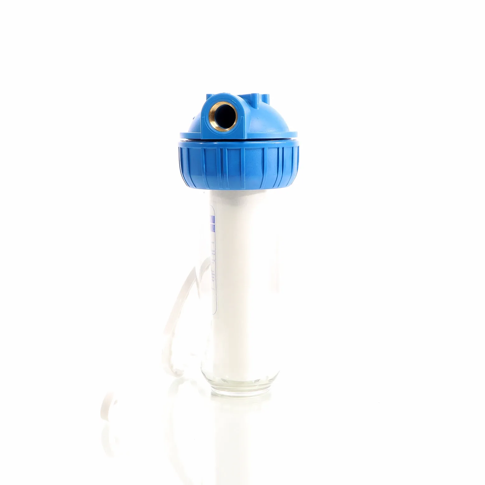 Naturewater NW-BR10B-S 1 Stufen Wasserfilter, 5 µ, 26,16 mm (3/4") Filtereinsatz, Ø60 mm PP Kartusche, Filter Wandhalterung, Filterschlüssel, Sedimentfilter