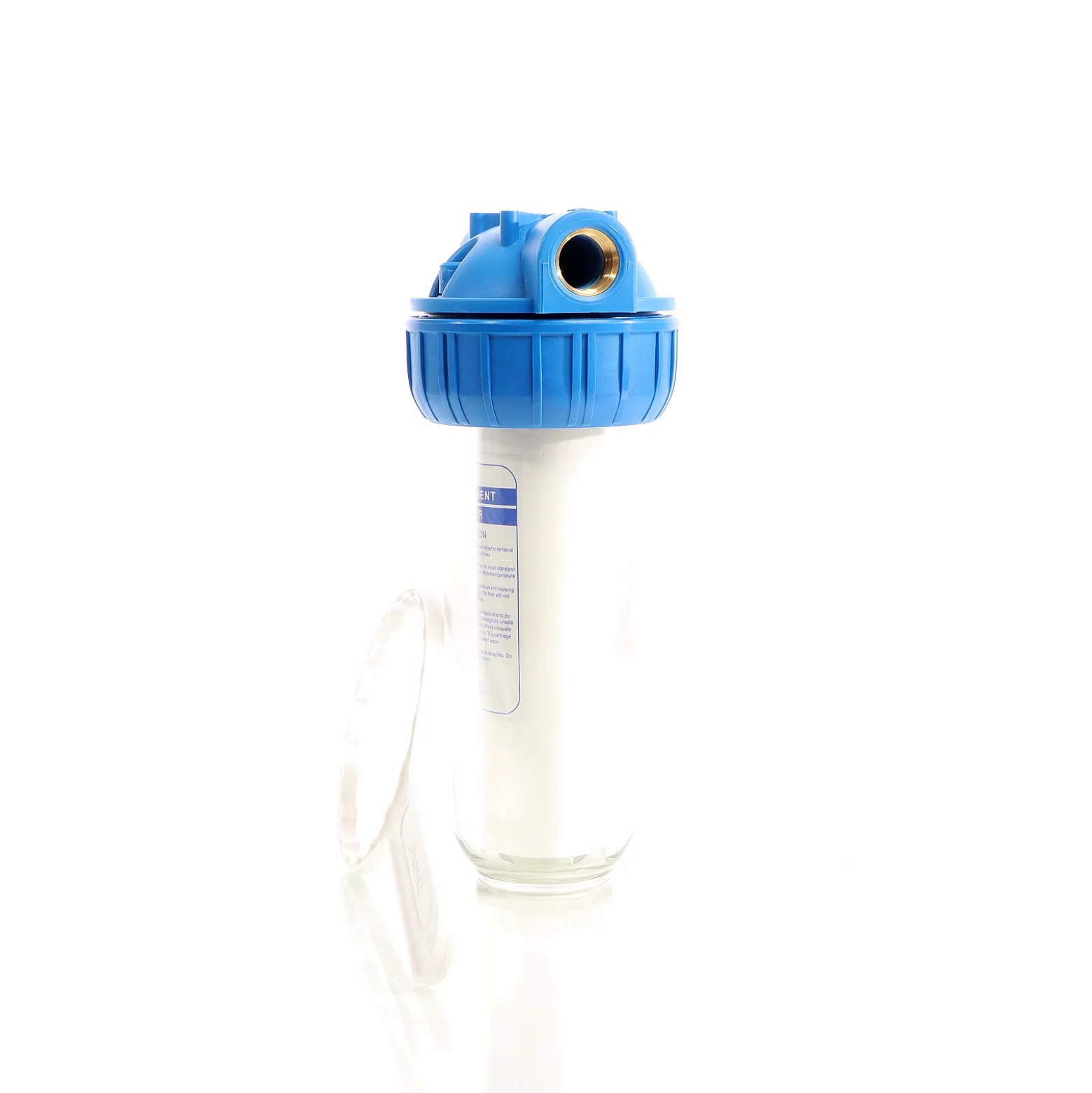 Naturewater NW-BR10B-S 1 Stufen Wasserfilter, 5 µ, 26,16 mm (3/4") Filtereinsatz, Ø60 mm PP Kartusche, Filter Wandhalterung, Filterschlüssel, Sedimentfilter