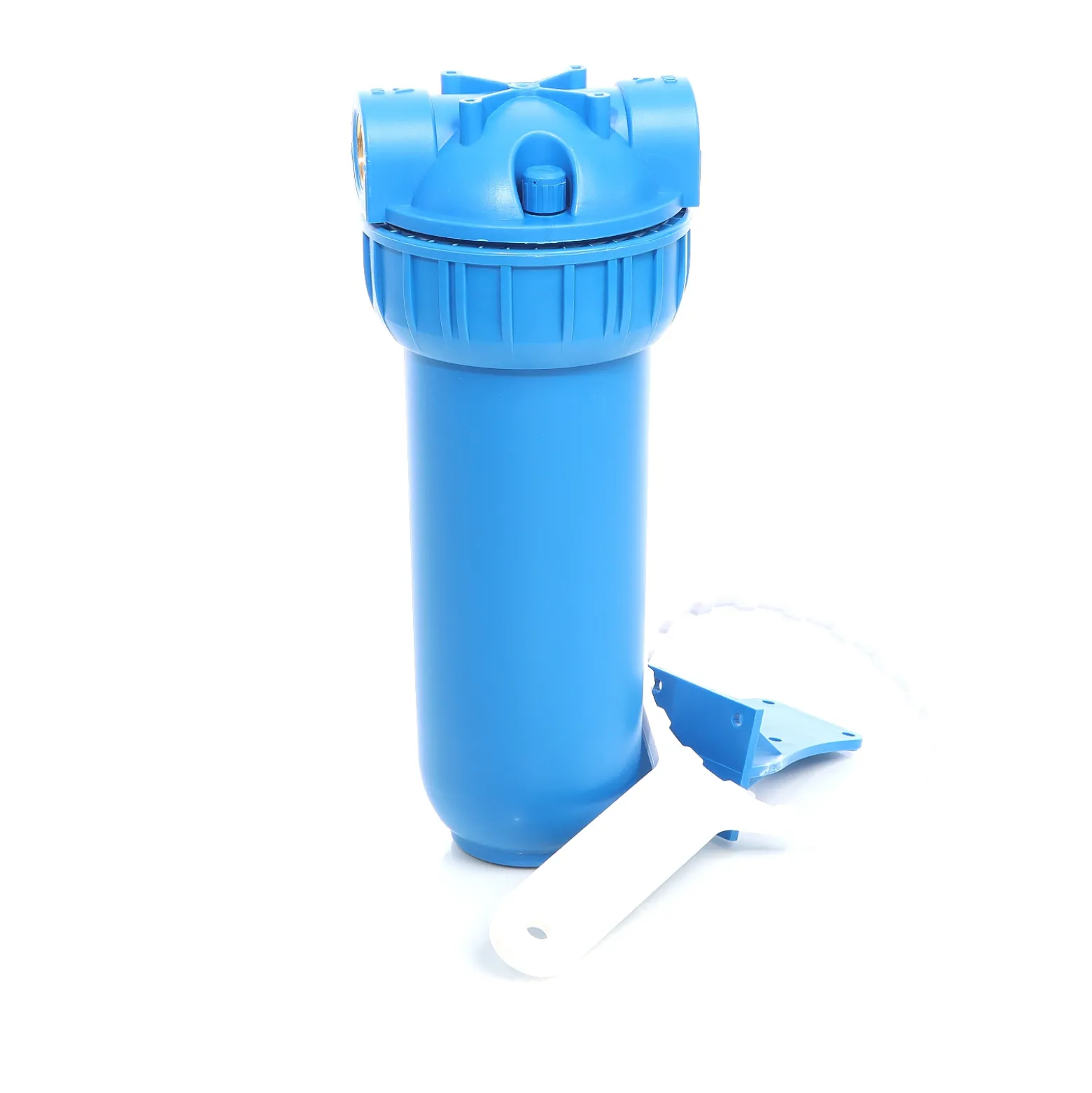 Naturewater NW-BR10B1 1 Stufen Wasserfilter, 5 µ, 26,16 mm (3/4") Filtereinsatz, Ø60 mm PP Kartusche, Filter Wandhalterung, Filterschlüssel, Sedimentfilter