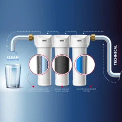 Naturewater NW-BR10B5 3 Stufen Wasserfilter, 5 µ, 32,89 mm (1