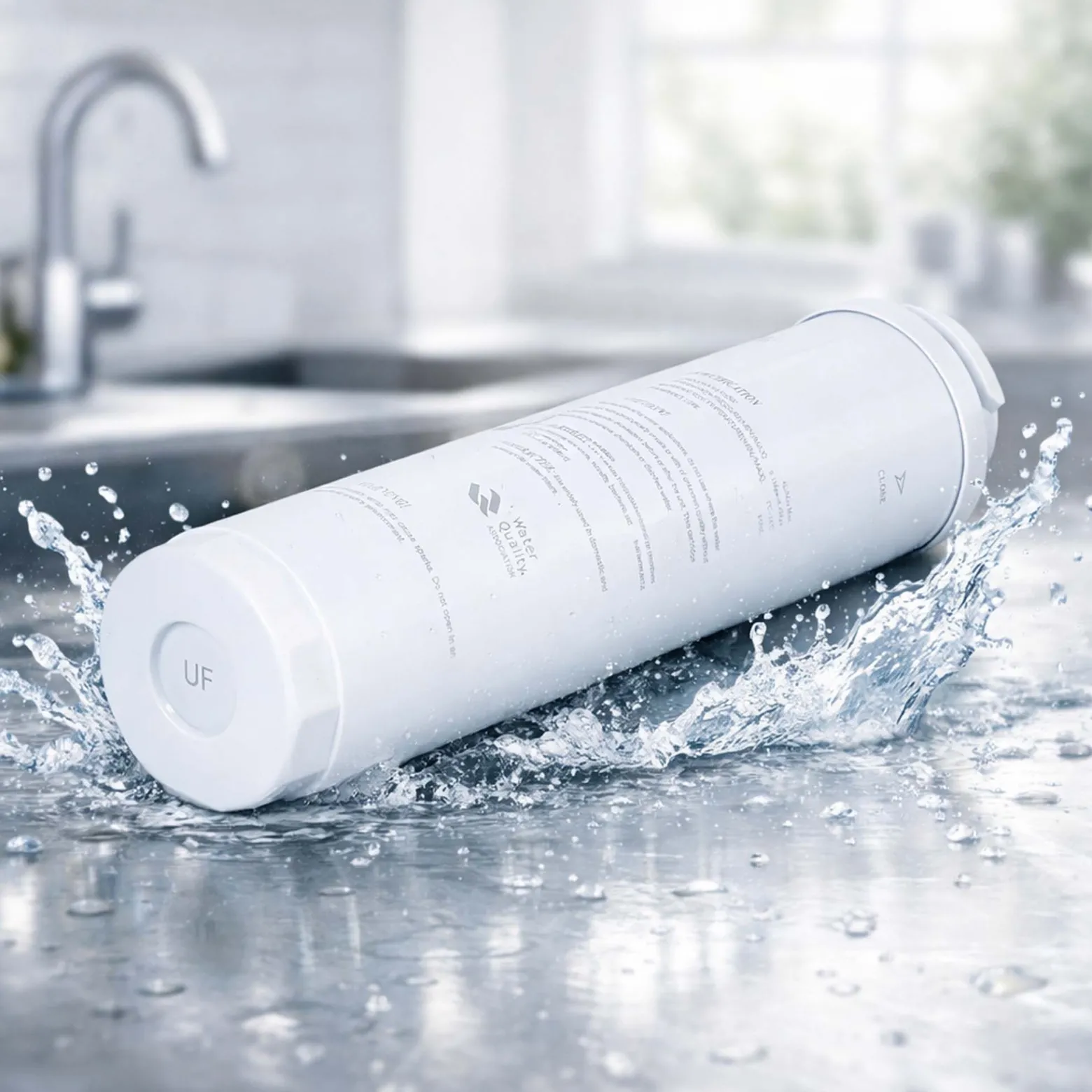 Naturewater T33-10F Inline Aktivkohleblock Filter, Ersatz Wasserfilter, Inline Kartusche, Postfilter Nachfilter Hauswasserfilter für Trinkwasser Umkehrosmoseanlage