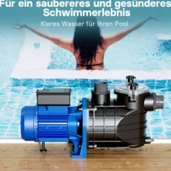 Pool Pumpe 34800 l/h 3000 W Schwimmbadpumpe Filterpumpe Umwälzpumpe Pool