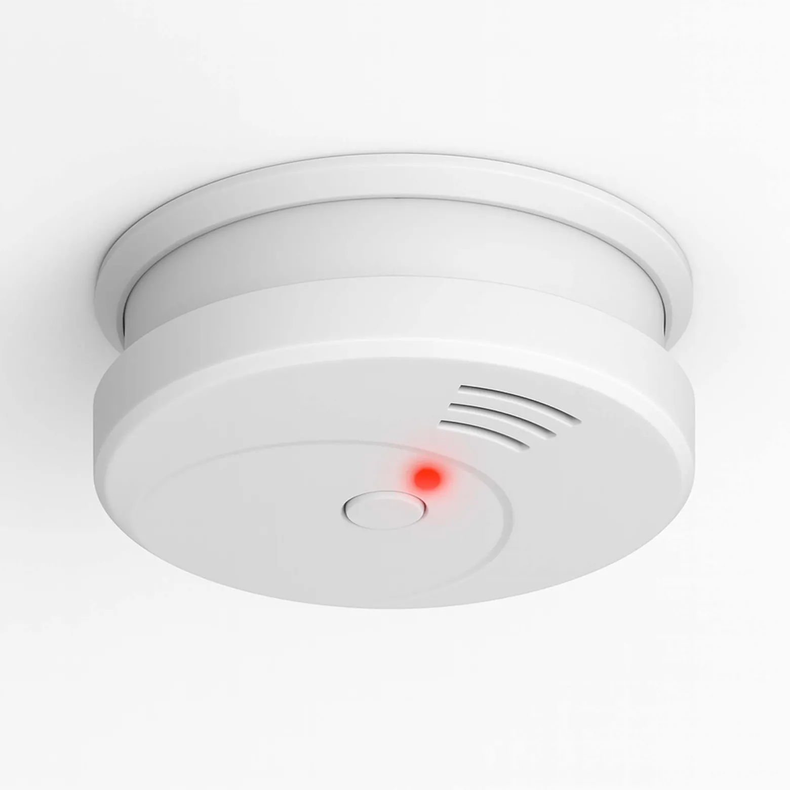 Rauchmelder mit 9V Batterie, Lange Lebensdauer, Lautstärke Alarm 85dB, Brandmelder kabellos, DIN EN 14604