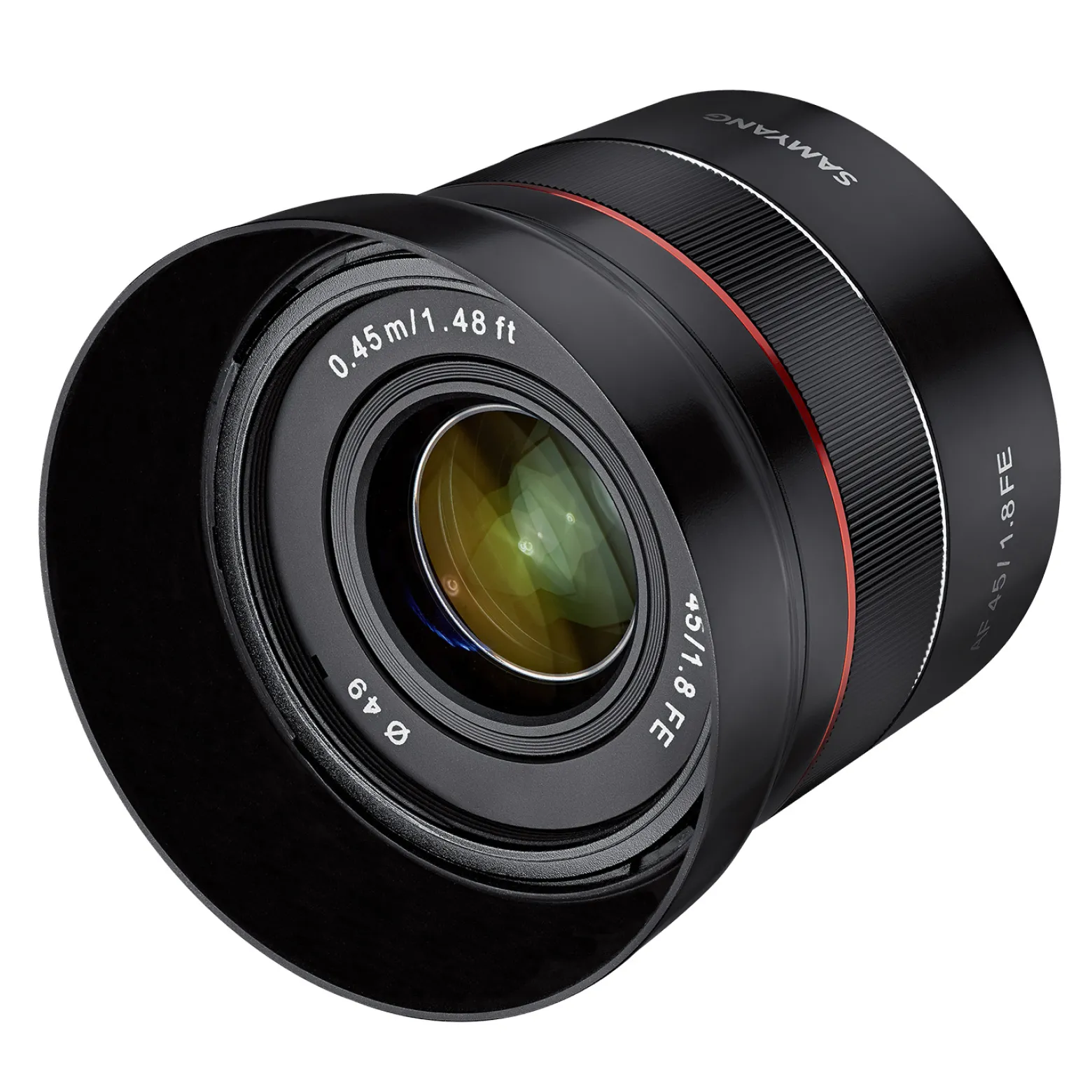 Samyang AF 45 mm F1,8 Objektiv kompatibel mit Sony FE, Kameraobjektiv für Vollformat und APS-C, Festbrennweite, Autofokus und 53° Bildwinkel, perfektes Kamerazubehör für Fotografie