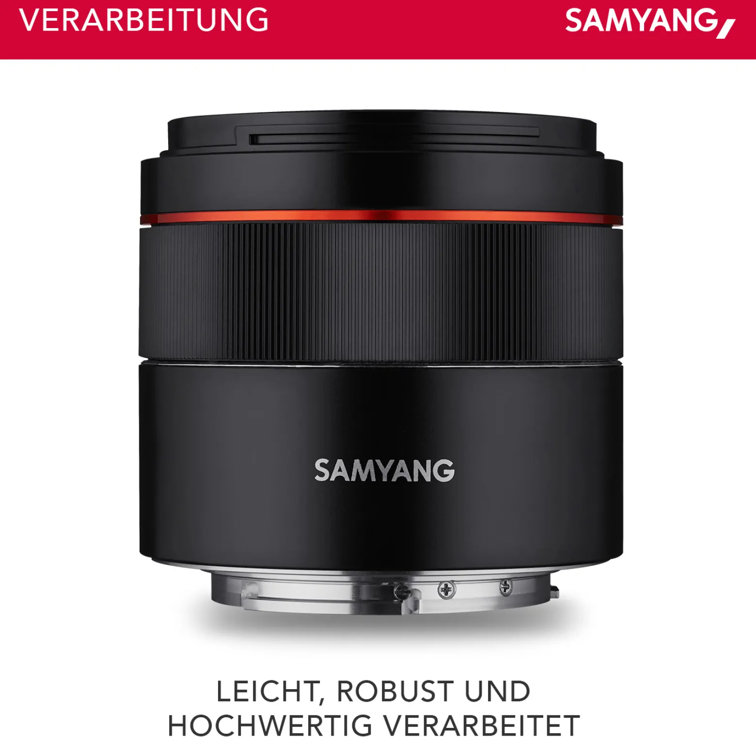 Samyang AF 45 mm F1,8 Objektiv kompatibel mit Sony FE, Kameraobjektiv für Vollformat und APS-C, Festbrennweite, Autofokus und 53° Bildwinkel, perfektes Kamerazubehör für Fotografie