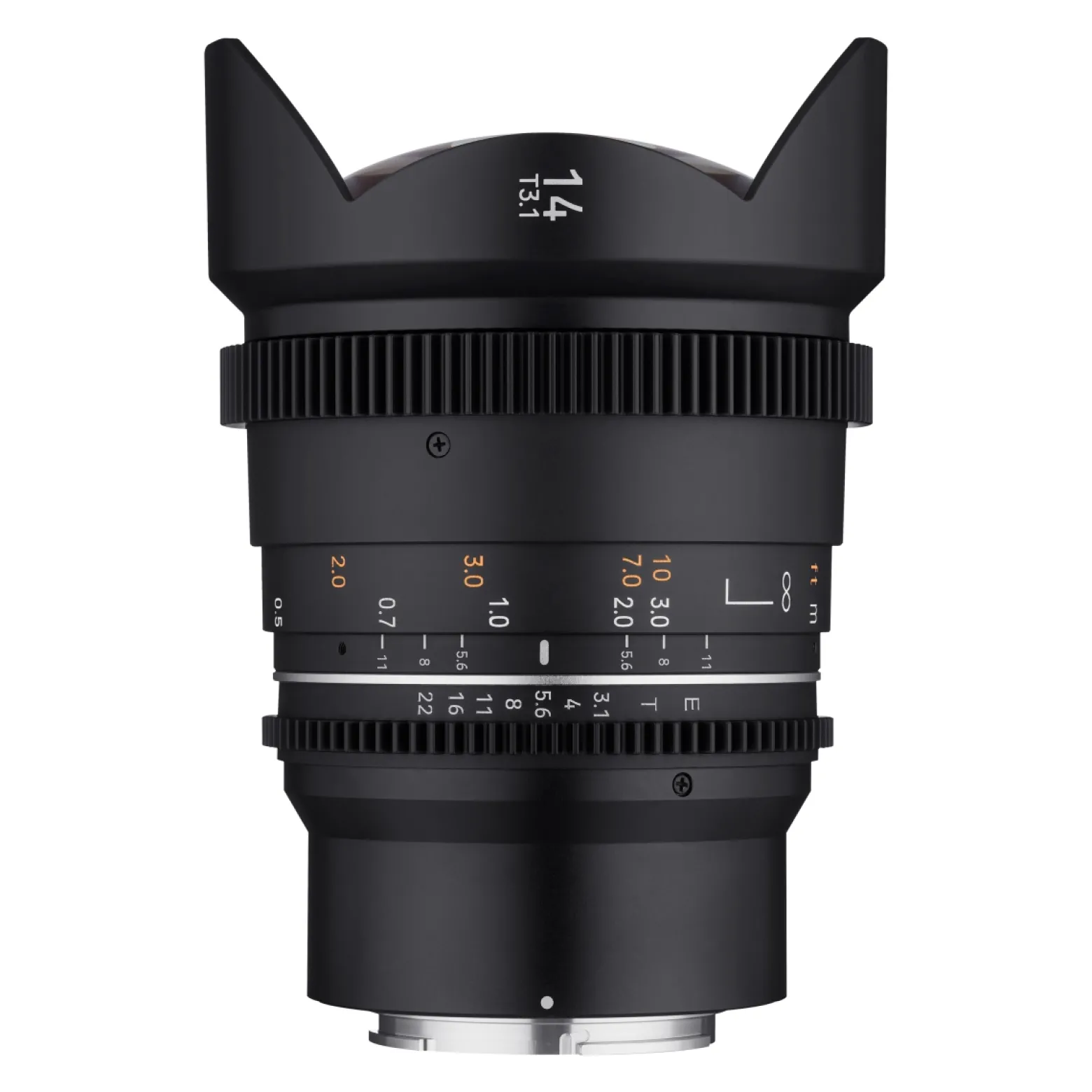 SAMYANG MF 14mm T3,1 VDSLR MK2 MFT – lichtstarkes T3,1 Ultraweitwinkel Cine- und Video Objektiv für MFT Mount, 14 mm Festbrennweite, Follow Focus Zahnkränze Vollformat und APS-C 8K Auflösung, Schwarz