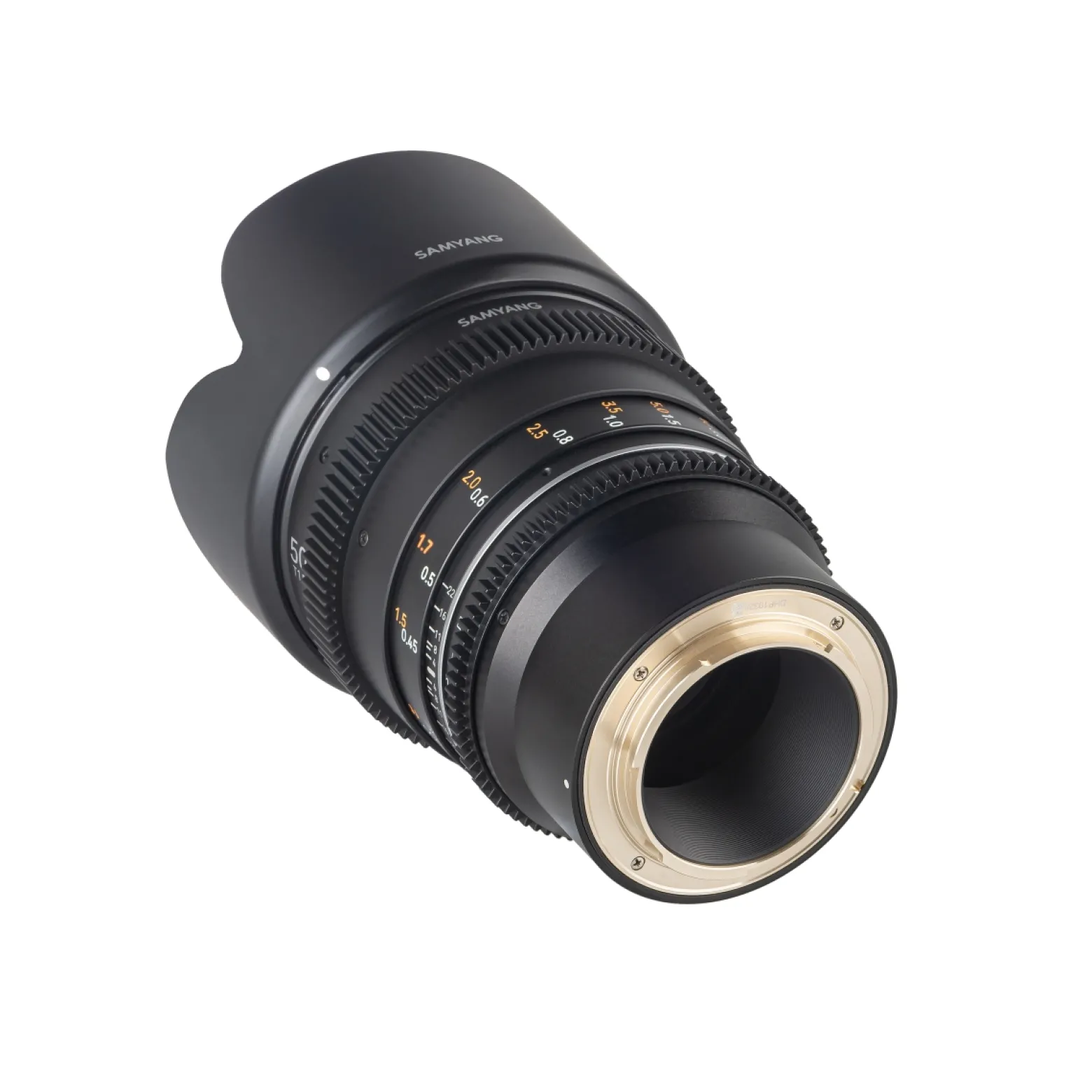 Samyang Normal Cine- und Video Objektiv MF 50mm T1,5 VDSLR MK2 – lichtstark T1,5 kompatibel mit Sony E Mount, 50 mm Festbrennweite, Follow Focus Zahnkränze Vollformat und APS-C, 8K Auflösung