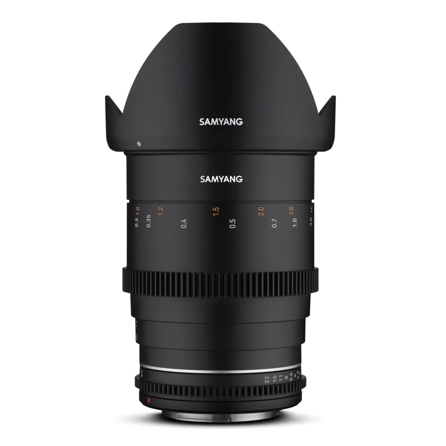 Samyang Weitwinkel Cine- und Video Objektiv MF 35mm T1,5 VDSLR MK2 MFT – lichtstark T1,5 für MFT Mount, 35 mm Festbrennweite, Follow Focus Zahnkränze Vollformat, APS-C und MFT, 8K Auflösung