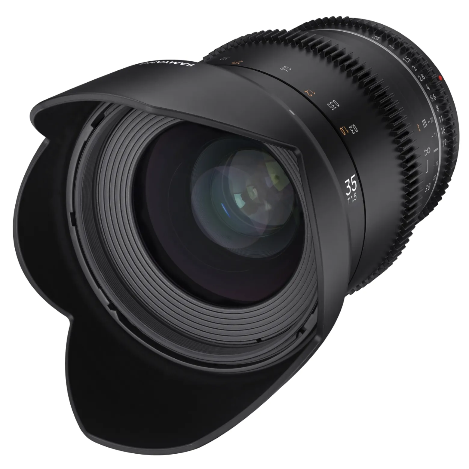 Samyang Weitwinkel Cine- und Video Objektiv MF 35mm T1,5 VDSLR MK2 MFT – lichtstark T1,5 für MFT Mount, 35 mm Festbrennweite, Follow Focus Zahnkränze Vollformat, APS-C und MFT, 8K Auflösung
