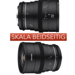 Samyang Weitwinkel Cine- und Video Objektiv MF 35mm T1,5 VDSLR MK2 MFT – lichtstark T1,5 für MFT Mount, 35 mm Festbrennweite, Follow Focus Zahnkränze Vollformat, APS-C und MFT, 8K Auflösung