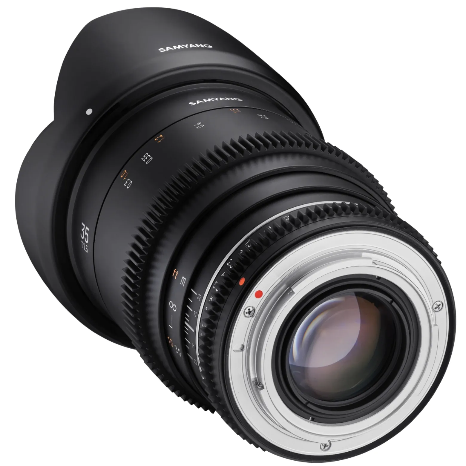 Samyang Weitwinkel Cine- und Video Objektiv MF 35mm T1,5 VDSLR MK2 MFT – lichtstark T1,5 für MFT Mount, 35 mm Festbrennweite, Follow Focus Zahnkränze Vollformat, APS-C und MFT, 8K Auflösung