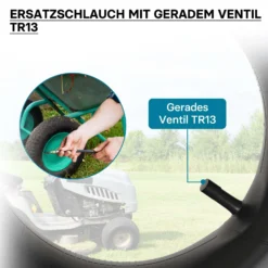 Schlauch für den Rasenmäherreifen 15x6.00-6 mit geradem Ventil Reifendecke Reifenschlauch Traktor