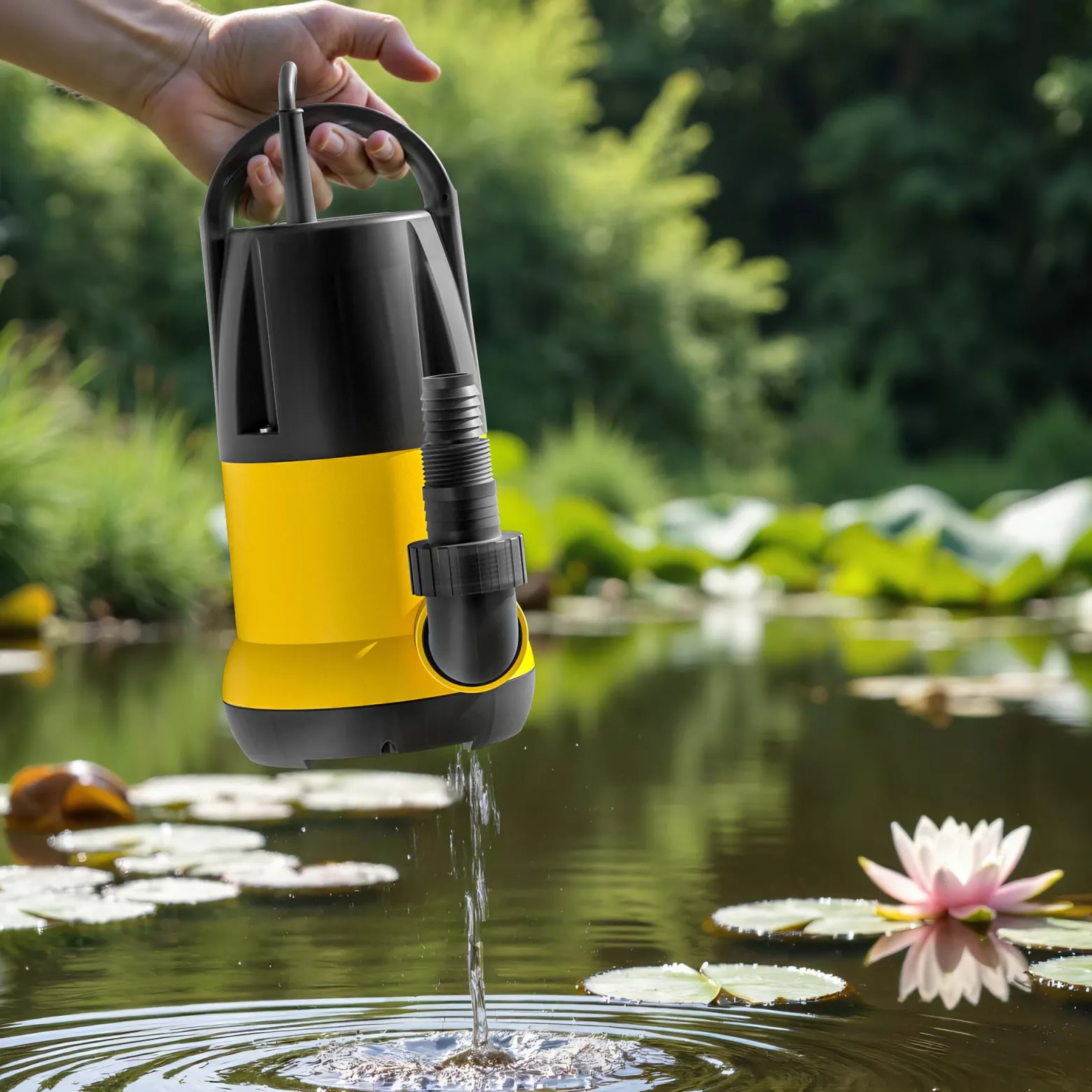 Schmutzwasserpumpe 7000l/h, 400W, max. Förderhöhe 7,5m, Fremdkörper bis Ø5mm