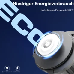 SunSun CET-30000 SuperECO Teichpumpe 28.000 l/h / 400 W, energiesparende Filterpumpe, Bachlaufpumpe für Koiteiche, Umwälzpumpe, Gartenteichpumpe