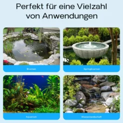 SunSun CHJ-2500 ECO Teichpumpe 2500 l/h / 45 W, energiesparende Filterpumpe, Bachlaufpumpe für Koiteiche, Umwälzpumpe, Gartenteichpumpe