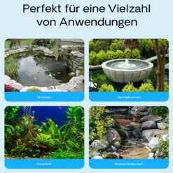 SunSun CQB-2500 SuperECO Teichpumpe 2700 l/h / 45 W, Filterpumpe mit Keramikachse, Bachlaufpumpe für Koiteiche, Umwälzpumpe, Gartenteichpumpe