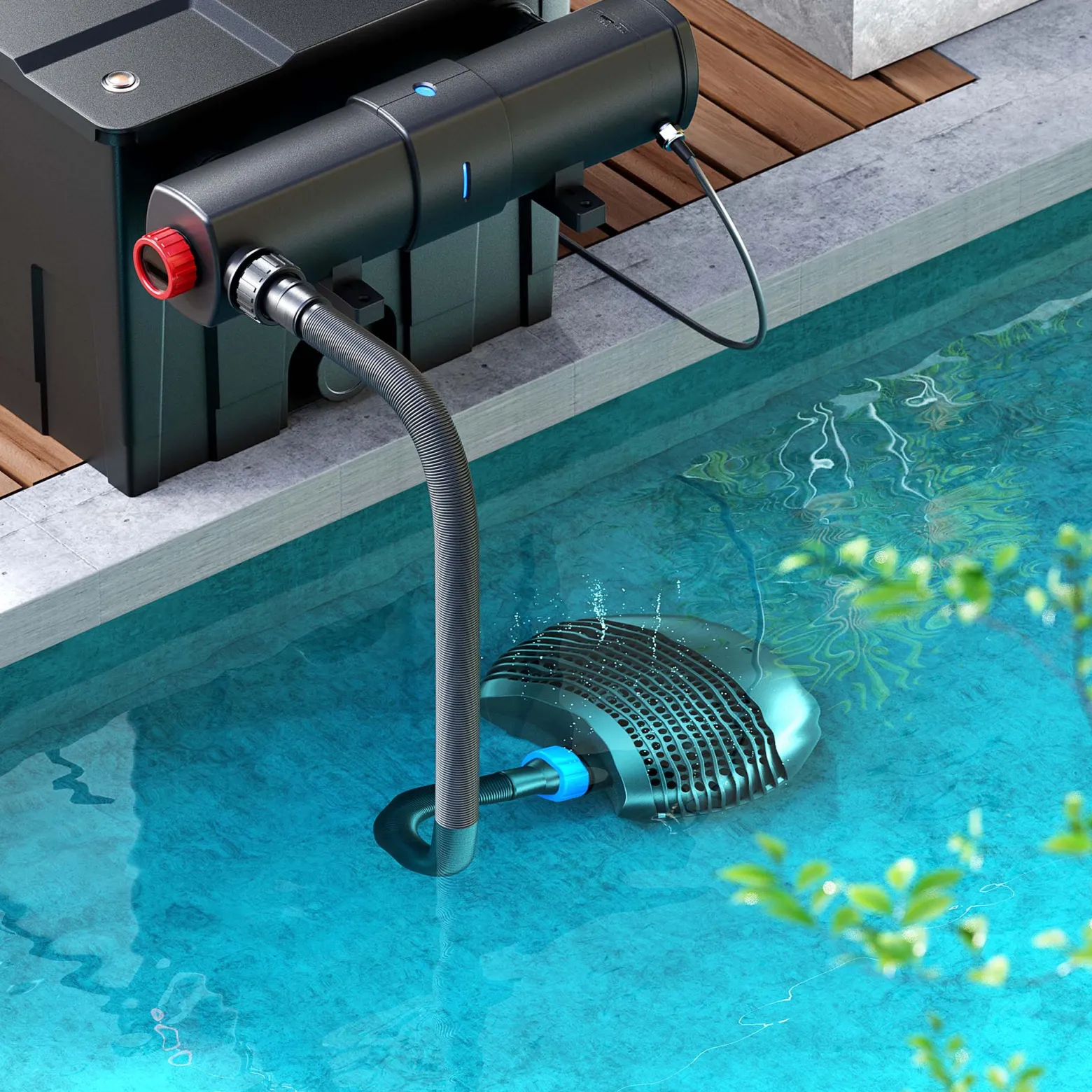 SunSun CTF-8000 SuperECO Teichpumpe 8000 l/h / 70 W, energiesparende Filterpumpe, Bachlaufpumpe für Koiteiche, Umwälzpumpe, Gartenteichpumpe
