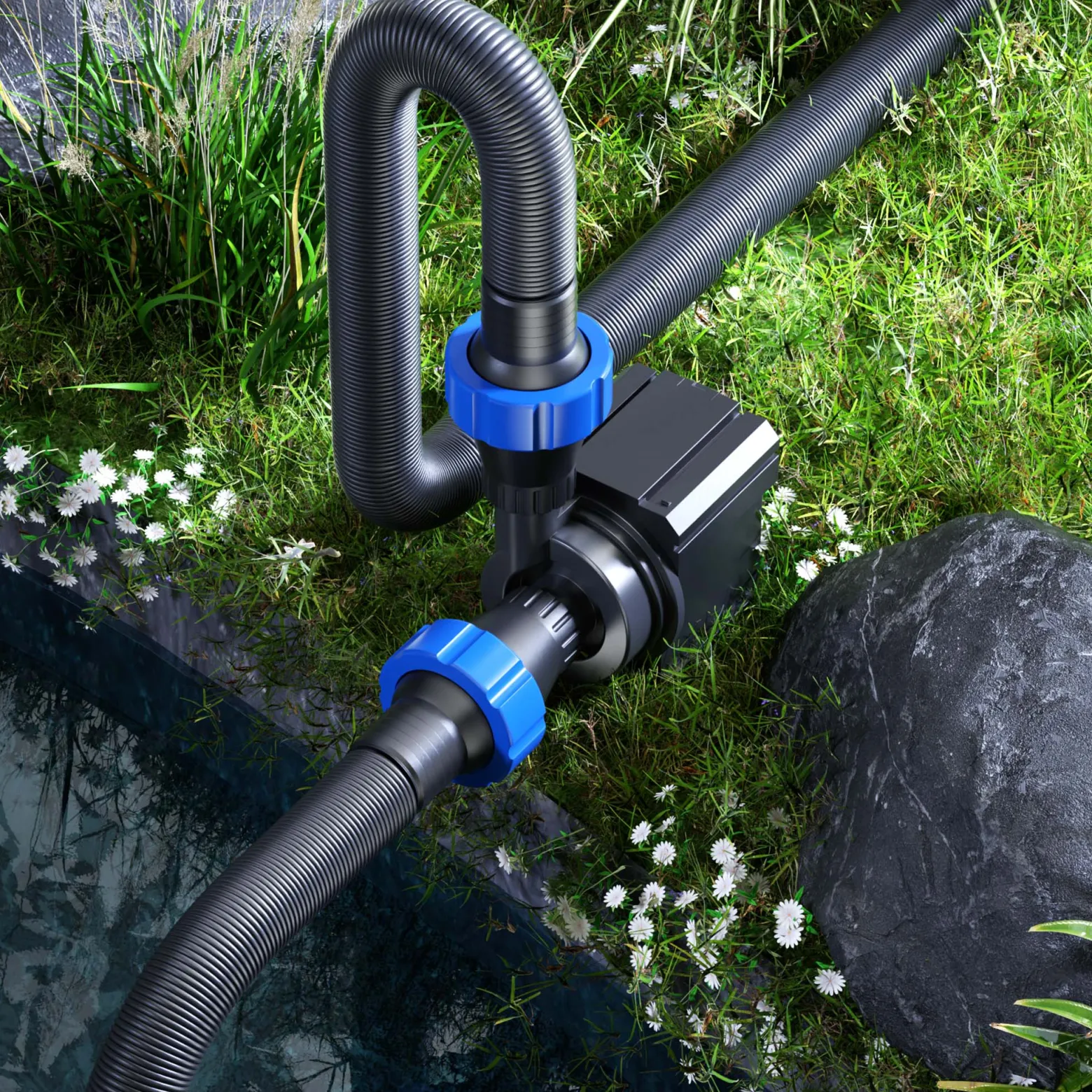 SunSun CTM-4800 SuperECO Teichpumpe 4500 l/h / 30 W, energiesparende Filterpumpe, Bachlaufpumpe für Koiteiche, Umwälzpumpe, Gartenteichpumpe