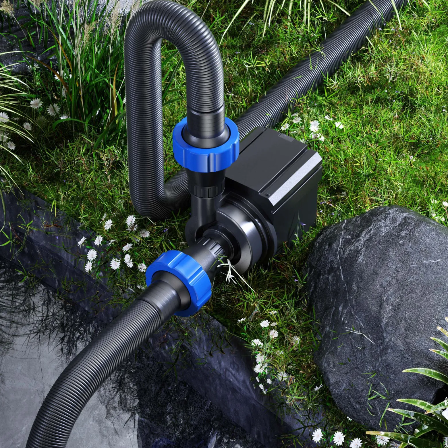 SunSun CTM-12000 SuperECO Teichpumpe 12.000 l/h / 100 W, energiesparende Filterpumpe, Bachlaufpumpe für Koiteiche, Umwälzpumpe, Gartenteichpumpe, Skimmerpumpe
