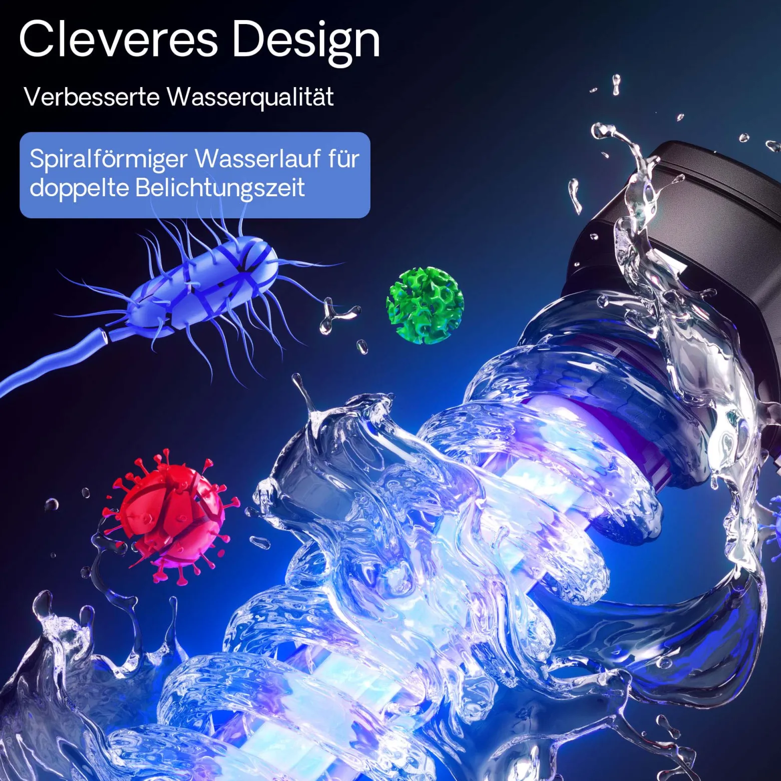 SunSun CUV-218 Teichklärer 2500 l/h / 18 W UVC, Vorklärgerät für Teichfilter & Teichpumpe, Wasserklärer mit UV-Lampe, Lichtfilter zur Algenbekämpfung