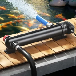 SunSun CUV-324 Teichklärer 5000 l/h / 24 W UVC, Vorklärgerät für Teichfilter & Teichpumpe, Wasserklärer mit UV-Lampe, Lichtfilter zur Algenbekämpfung