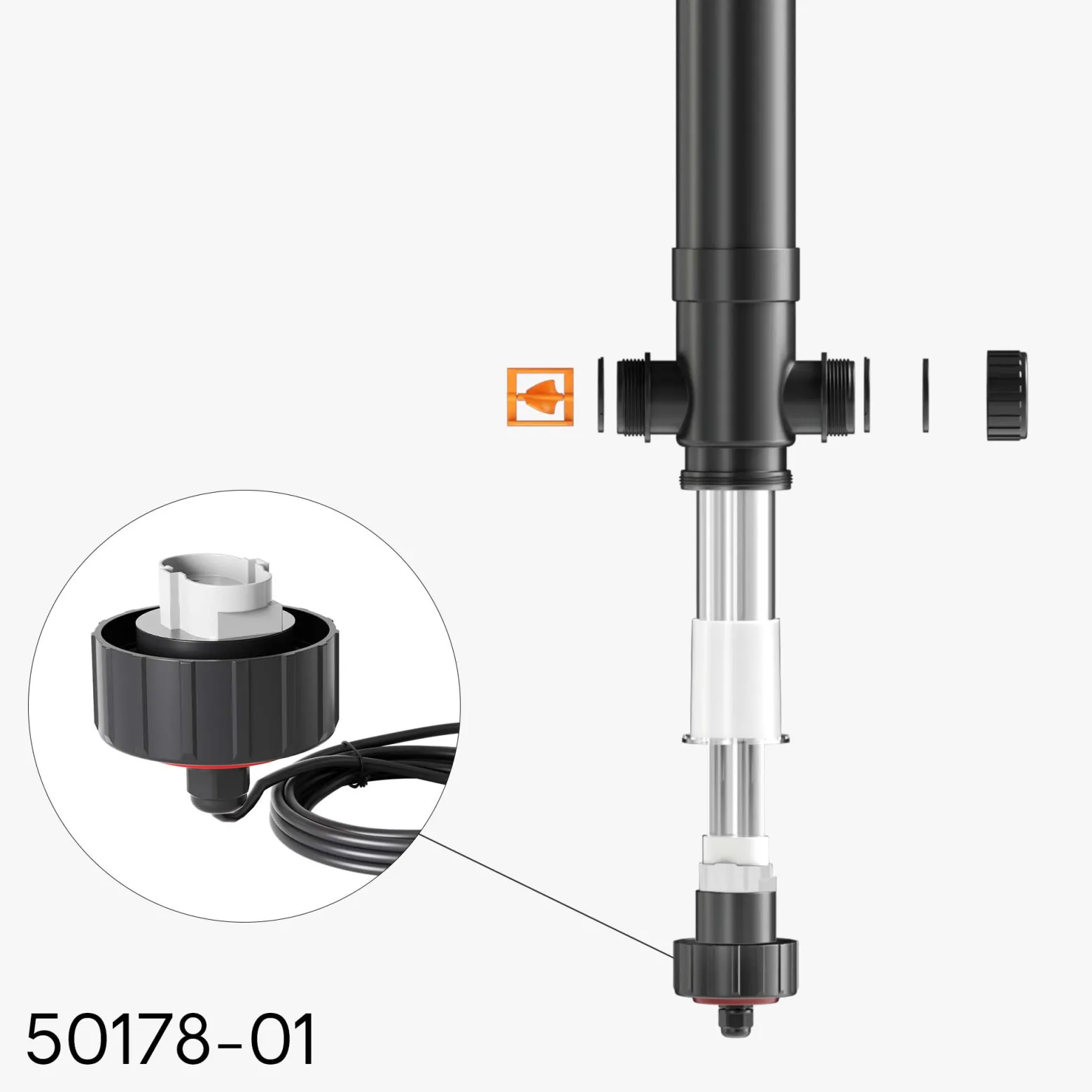 SunSun Ersatzteil für CUV-136 Teichklärer – Anschlusseinheit – für Teichfilter, UV Leuchtmittel, UVC Klärer Zubehör