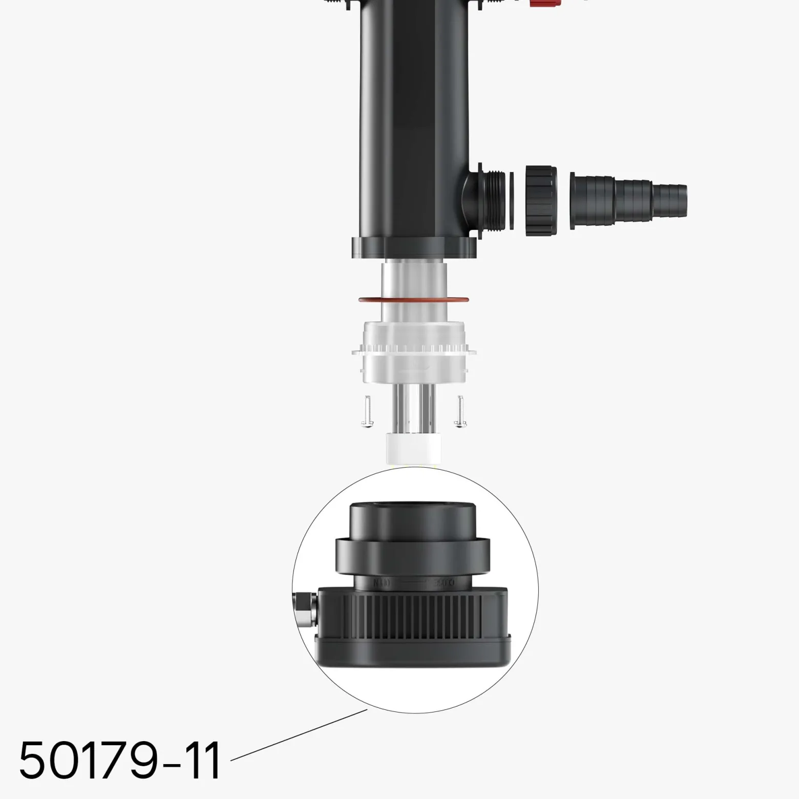 SunSun Ersatzteil für CUV-318 Teichklärer – Anschlusseinheit – für Teichfilter, UV Leuchtmittel, UVC Klärer Zubehör